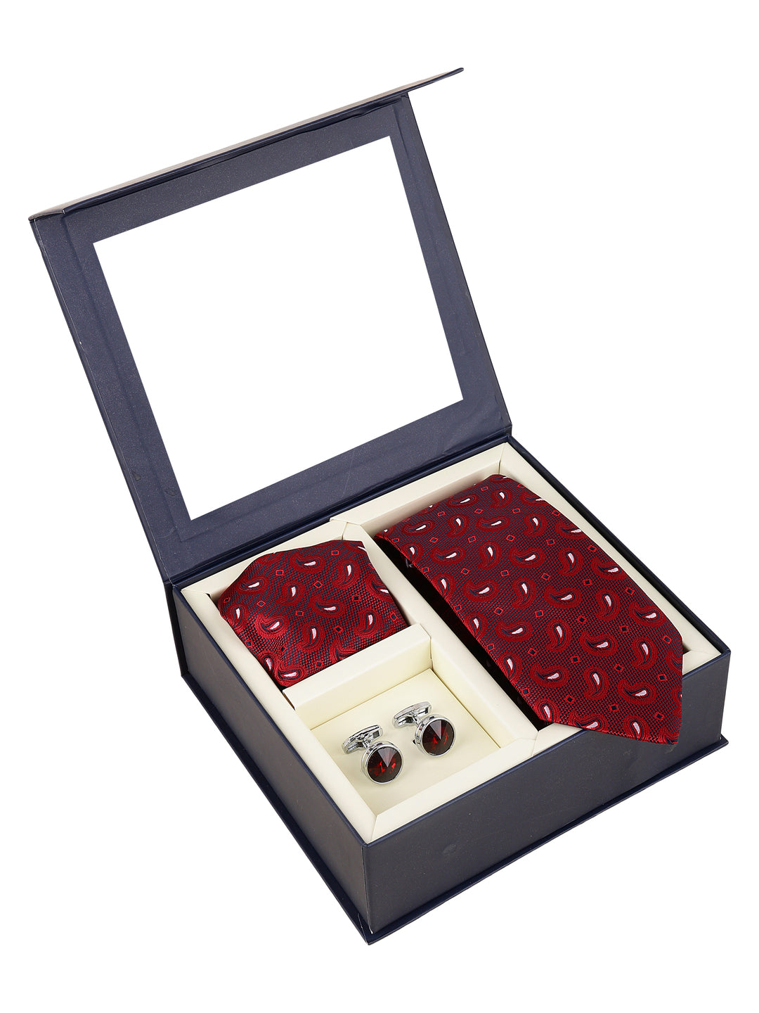 Alvaro Castagnino Men Maroon Accessory Gift Set