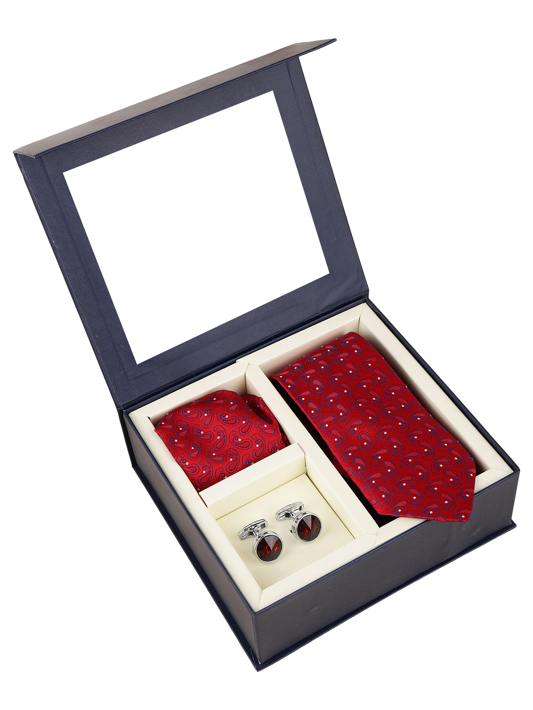 Alvaro Castagnino Men Red & White Accessory Gift Set