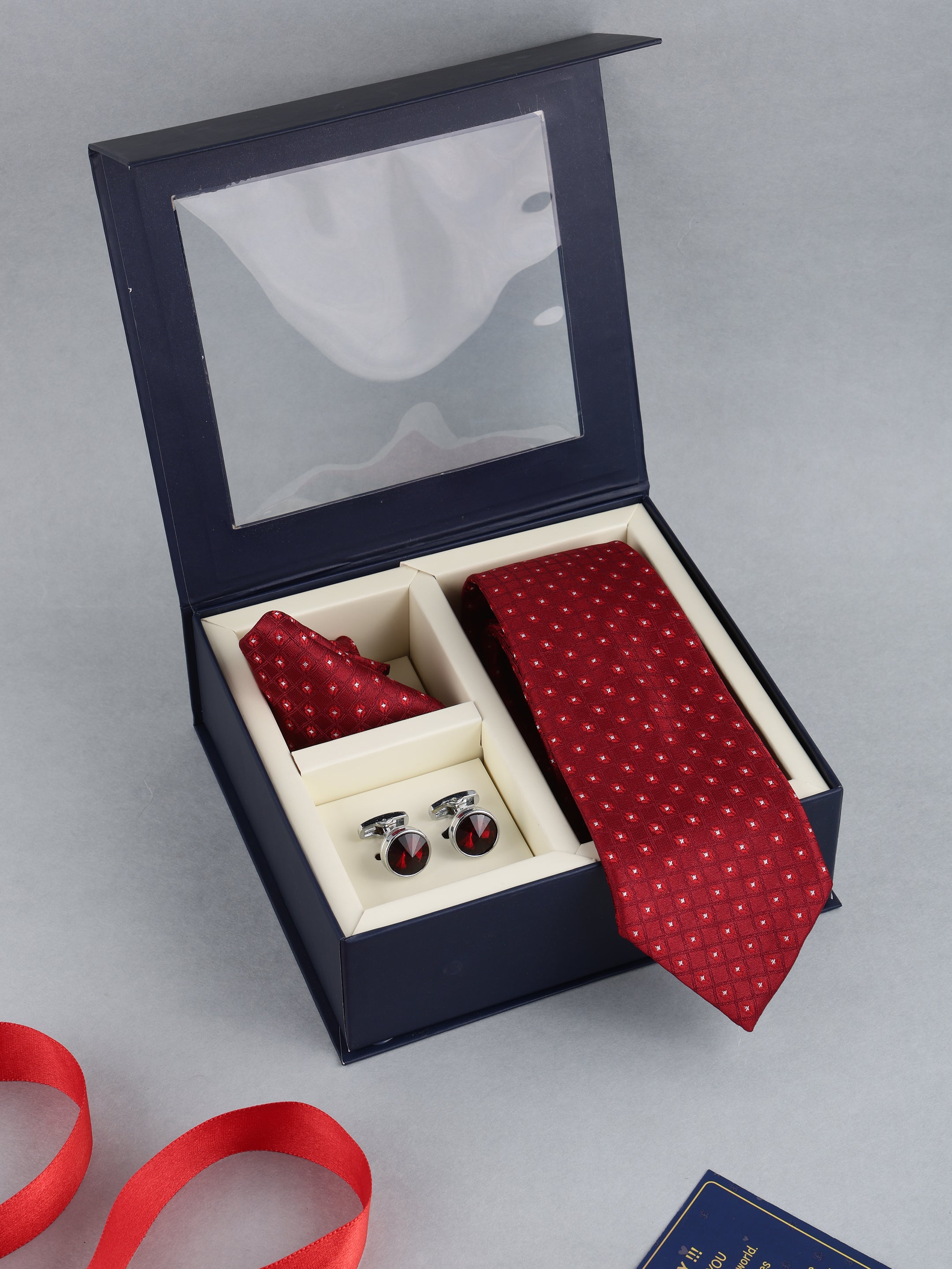 Maroon Classic Necktie Gift Set