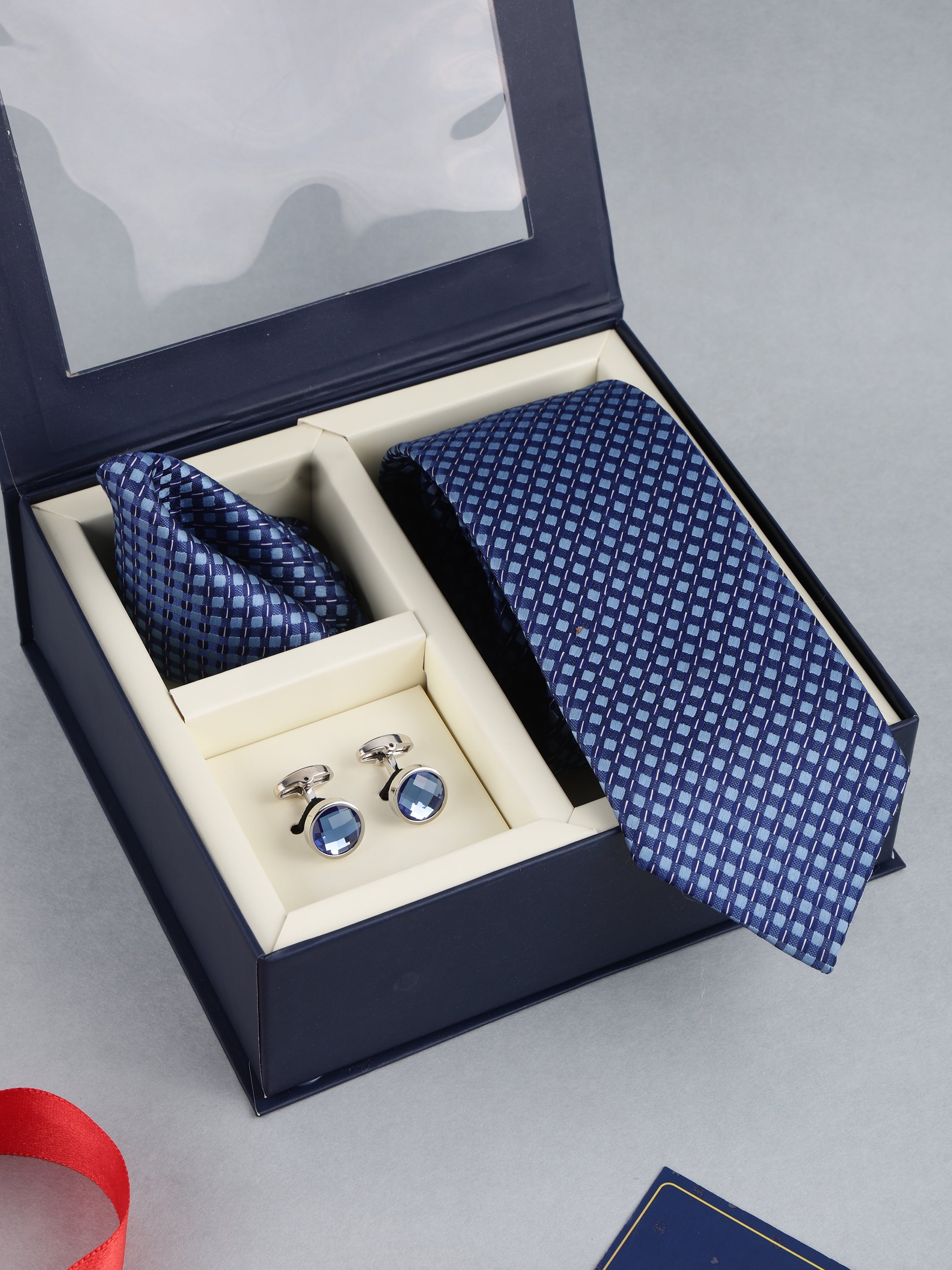 Blue Classic Necktie Gift Set