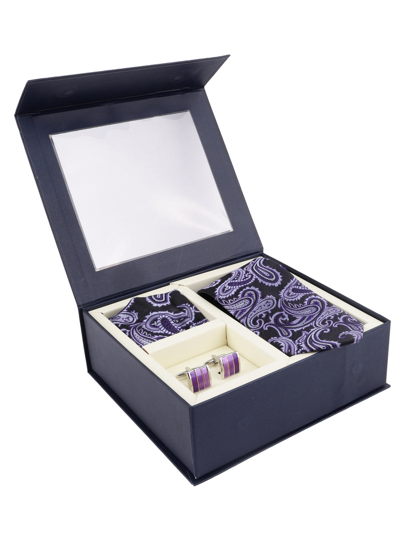 Purple Paisley Patterned Accessory Gift Set