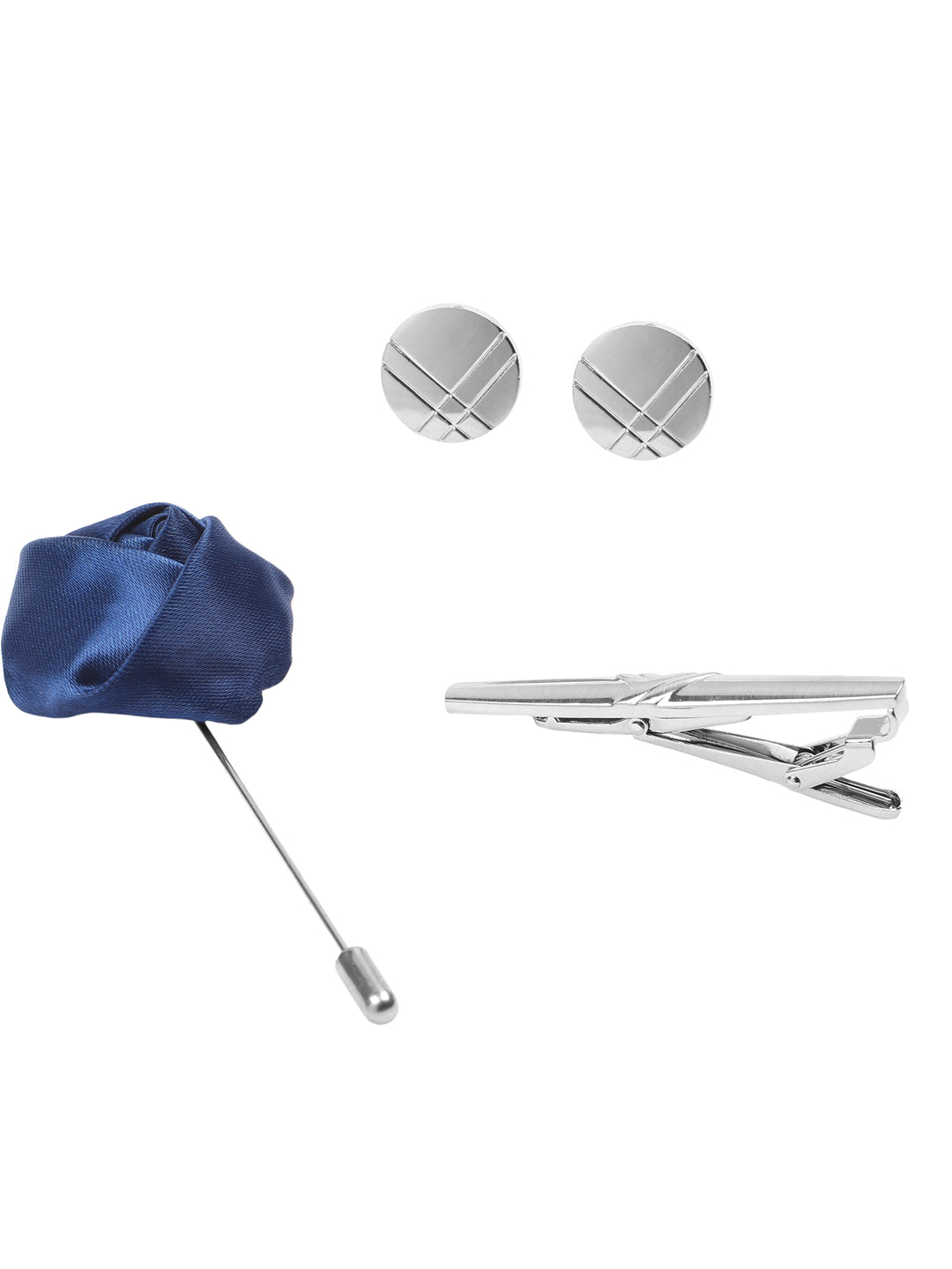 Alvaro Castagnino Men Blue & Black Accessory Gift Set