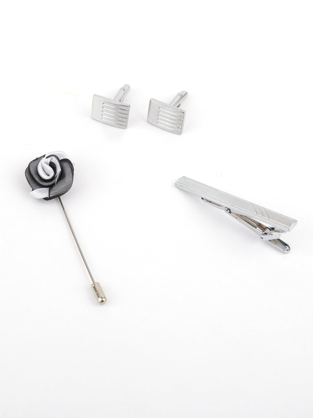 Alvaro Castagnino Men Grey Coloured Accessory Gift Set