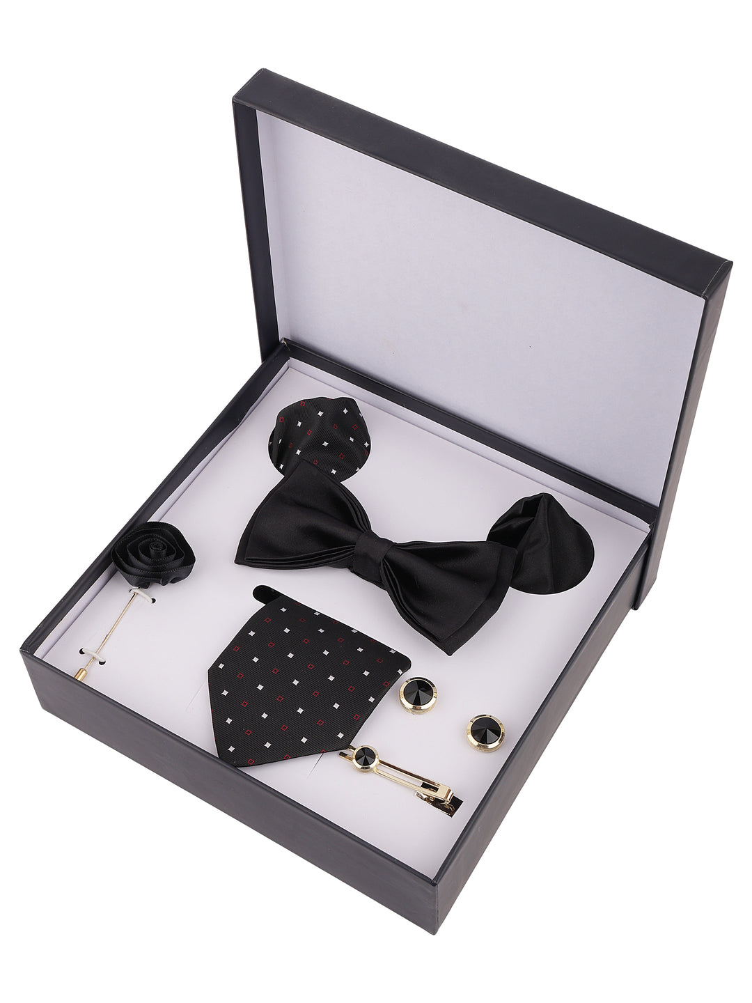 Alvaro Castagnino Men Black Coloured Accessory Gift Set