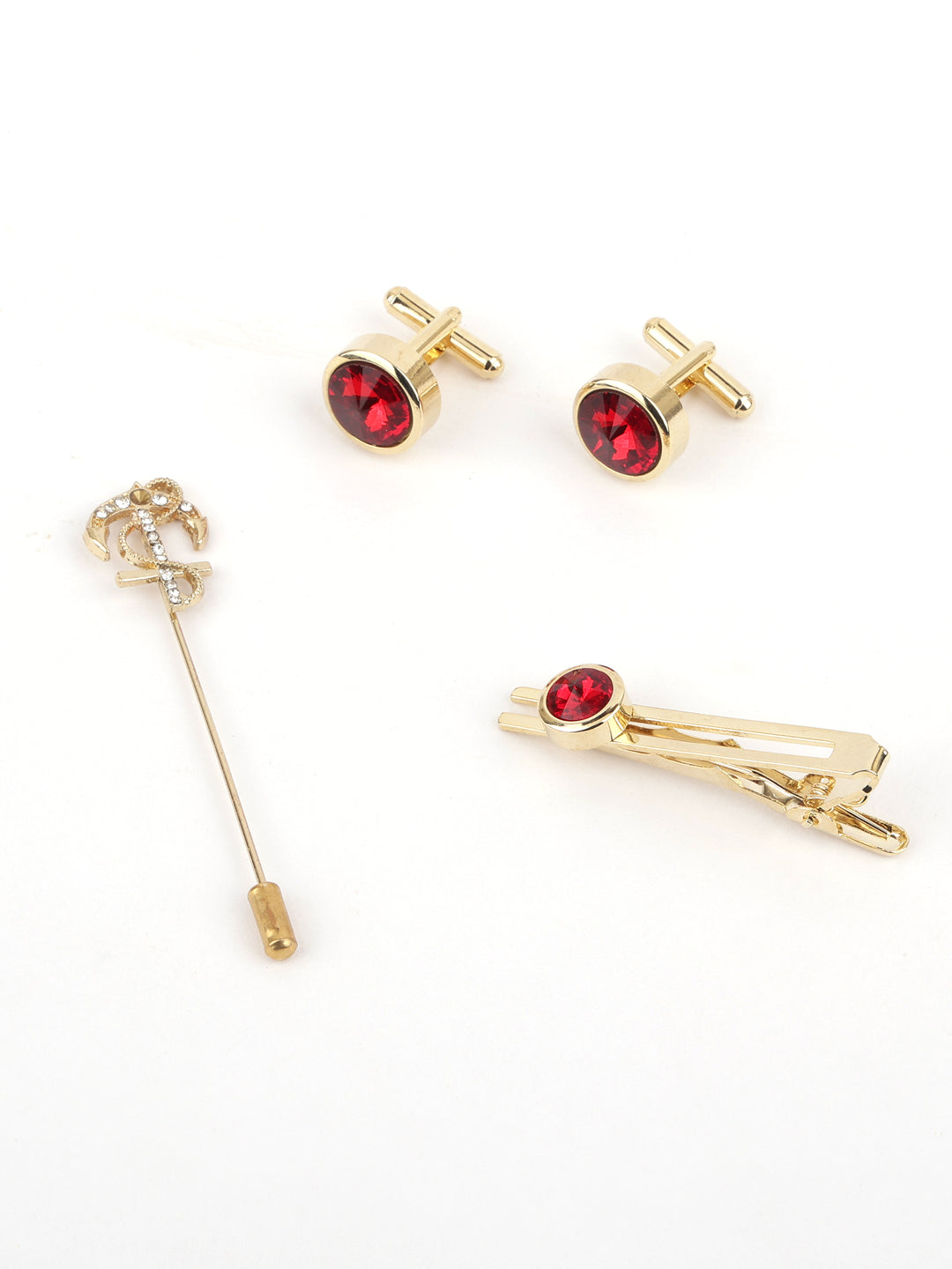 Alvaro Castagnino Men Maroon Coloured Accessory Gift Set