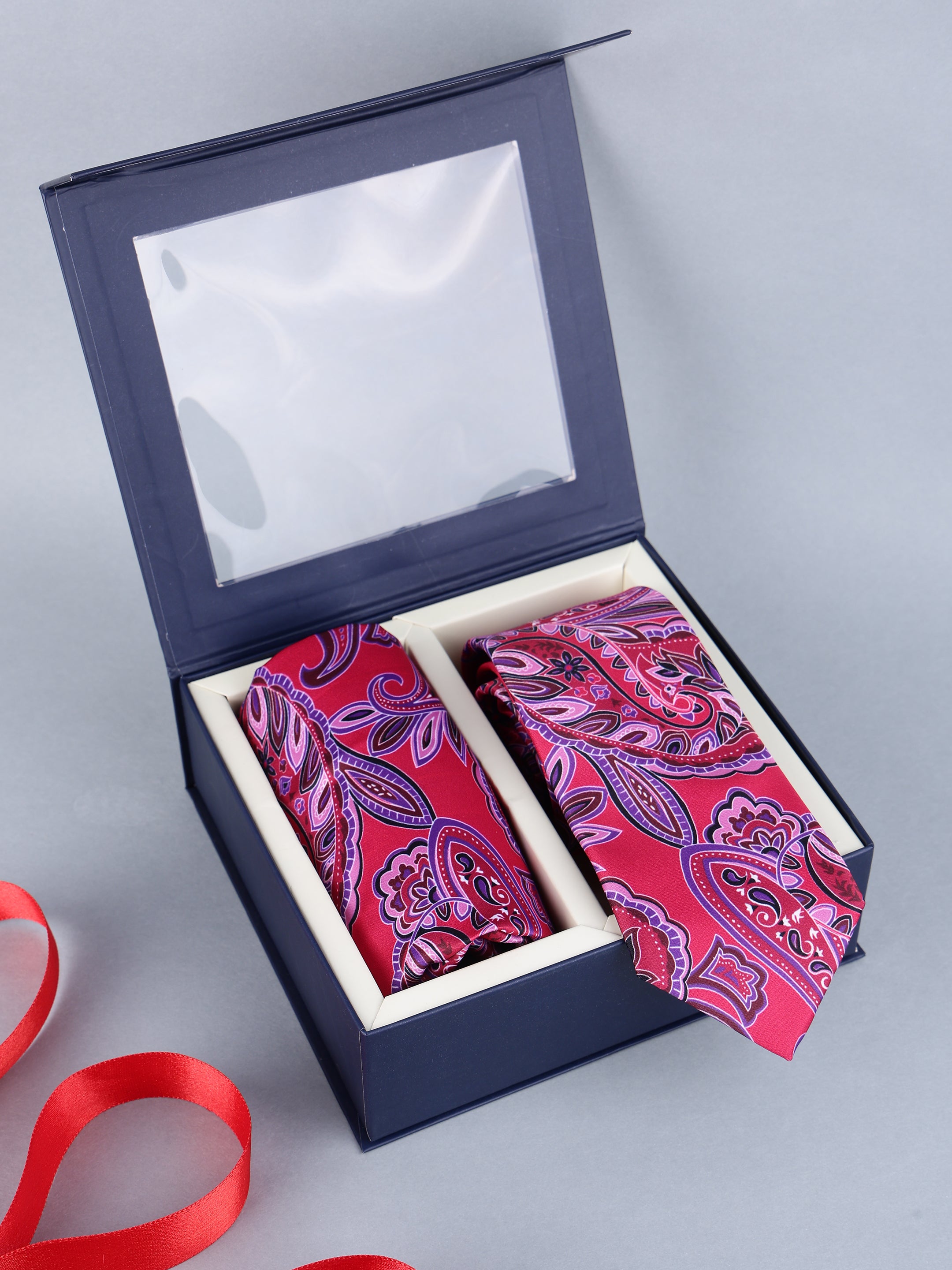Heritage Paisley Tie & Pocket Square Gift Set
