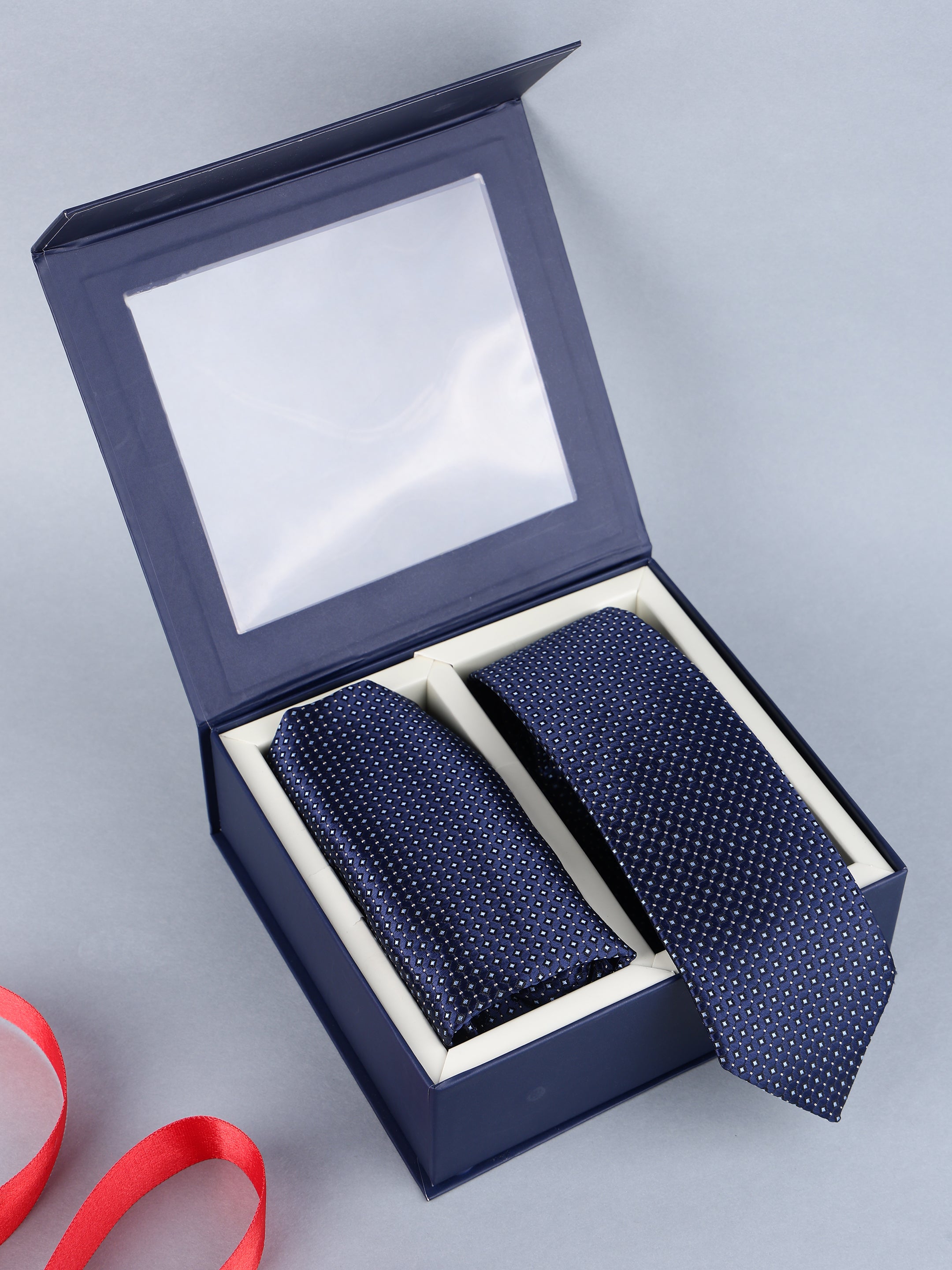 Navy Blue Classic Necktie Gift Set