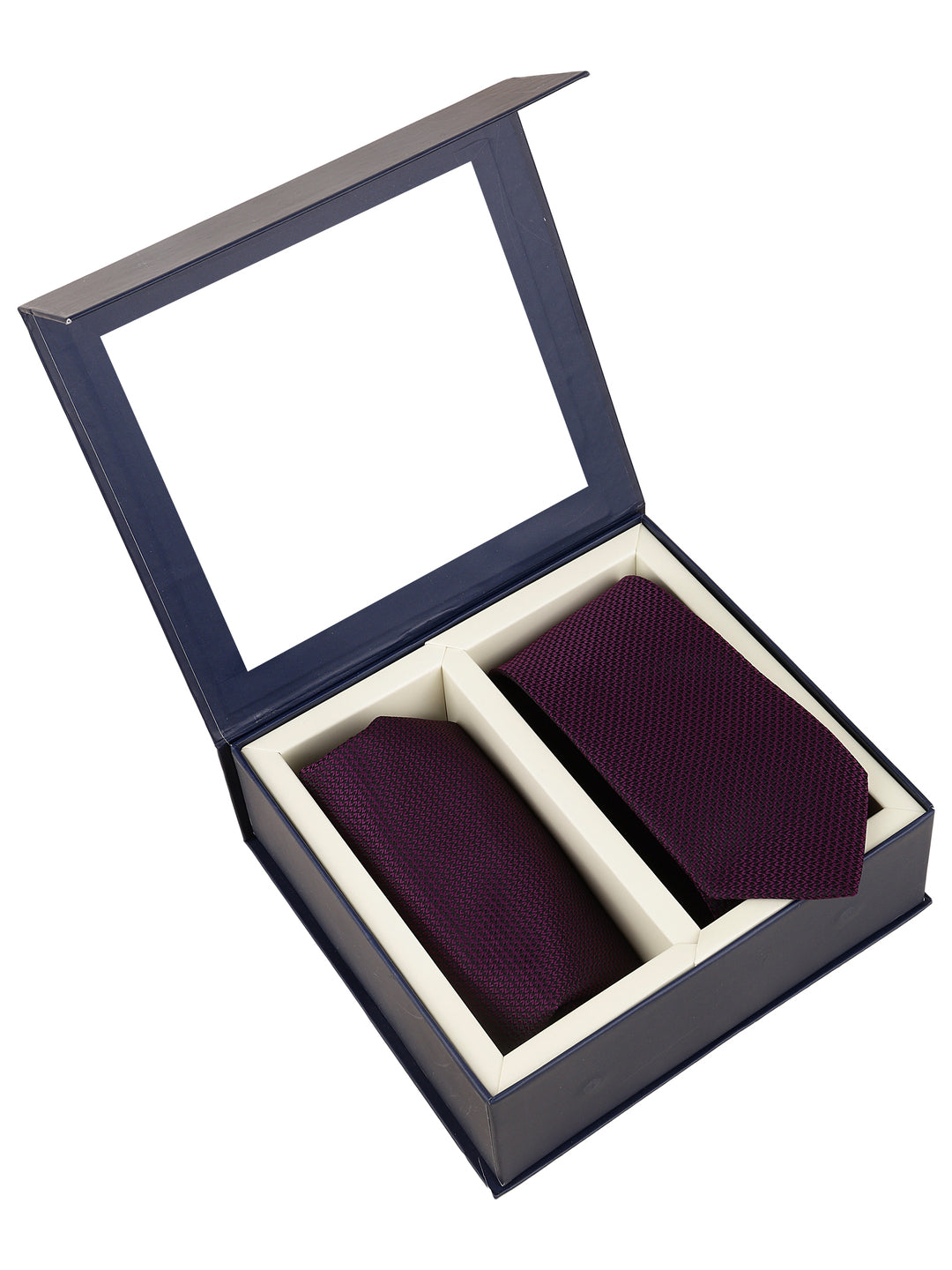 Wine Micro Textured Necktie Gift Set