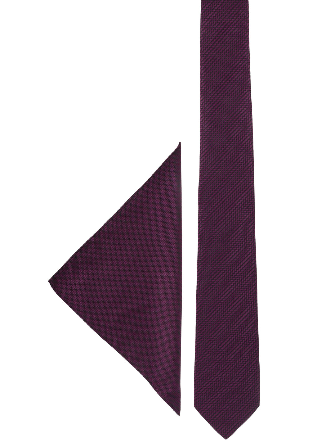 Wine Micro Textured Necktie Gift Set