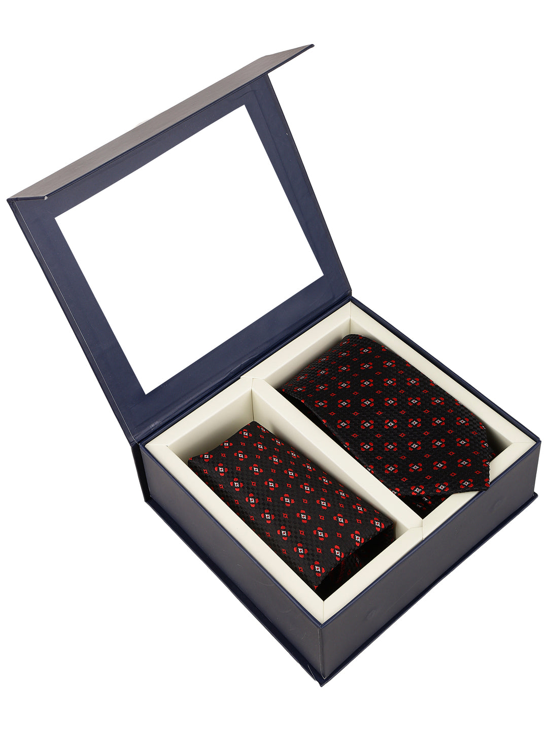 Alvaro Castagnino Men Black & Maroon Colour Accessory Gift Set