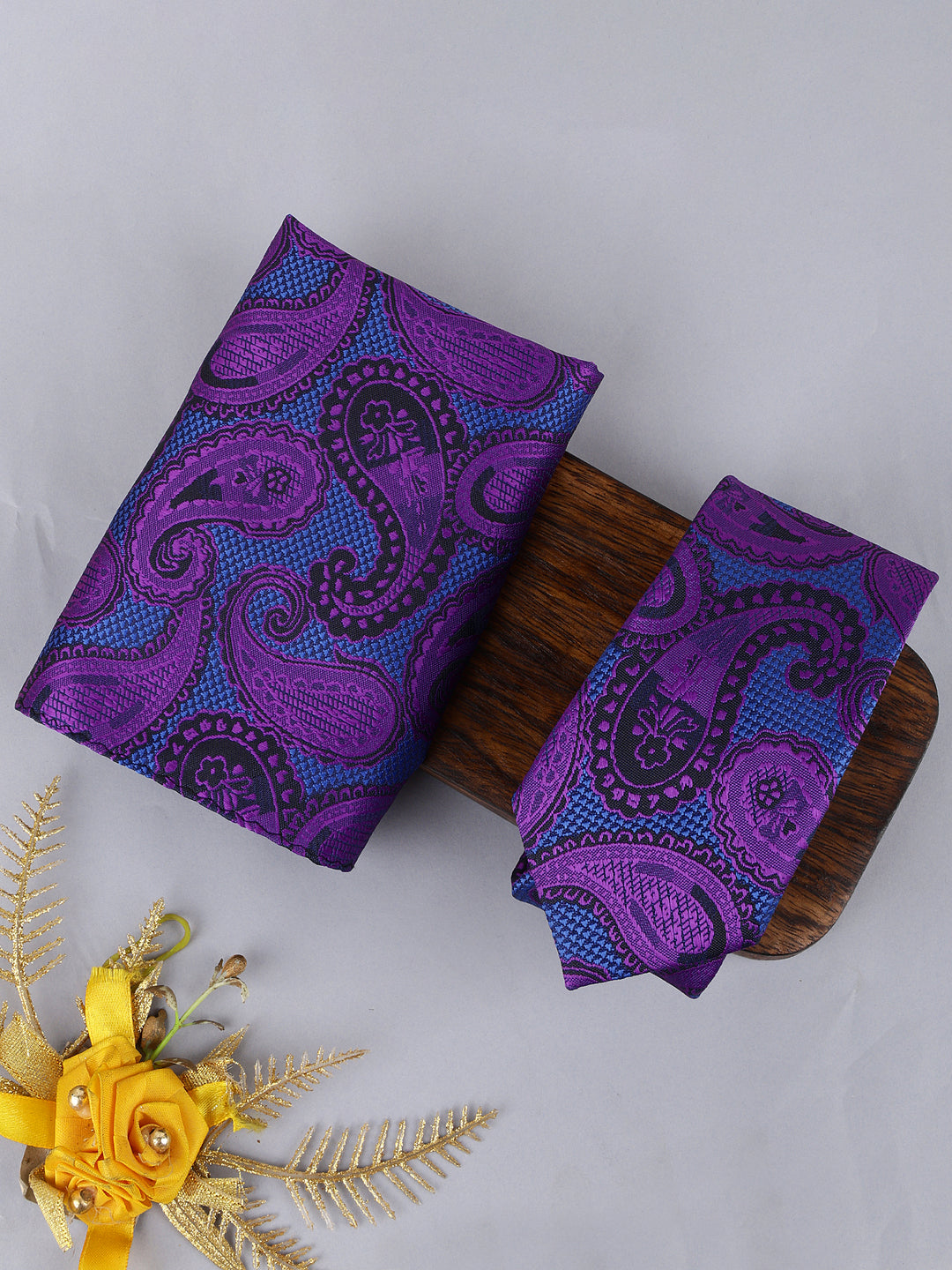 Alvaro Castagnino Men Purple Colour Accessory Gift Set