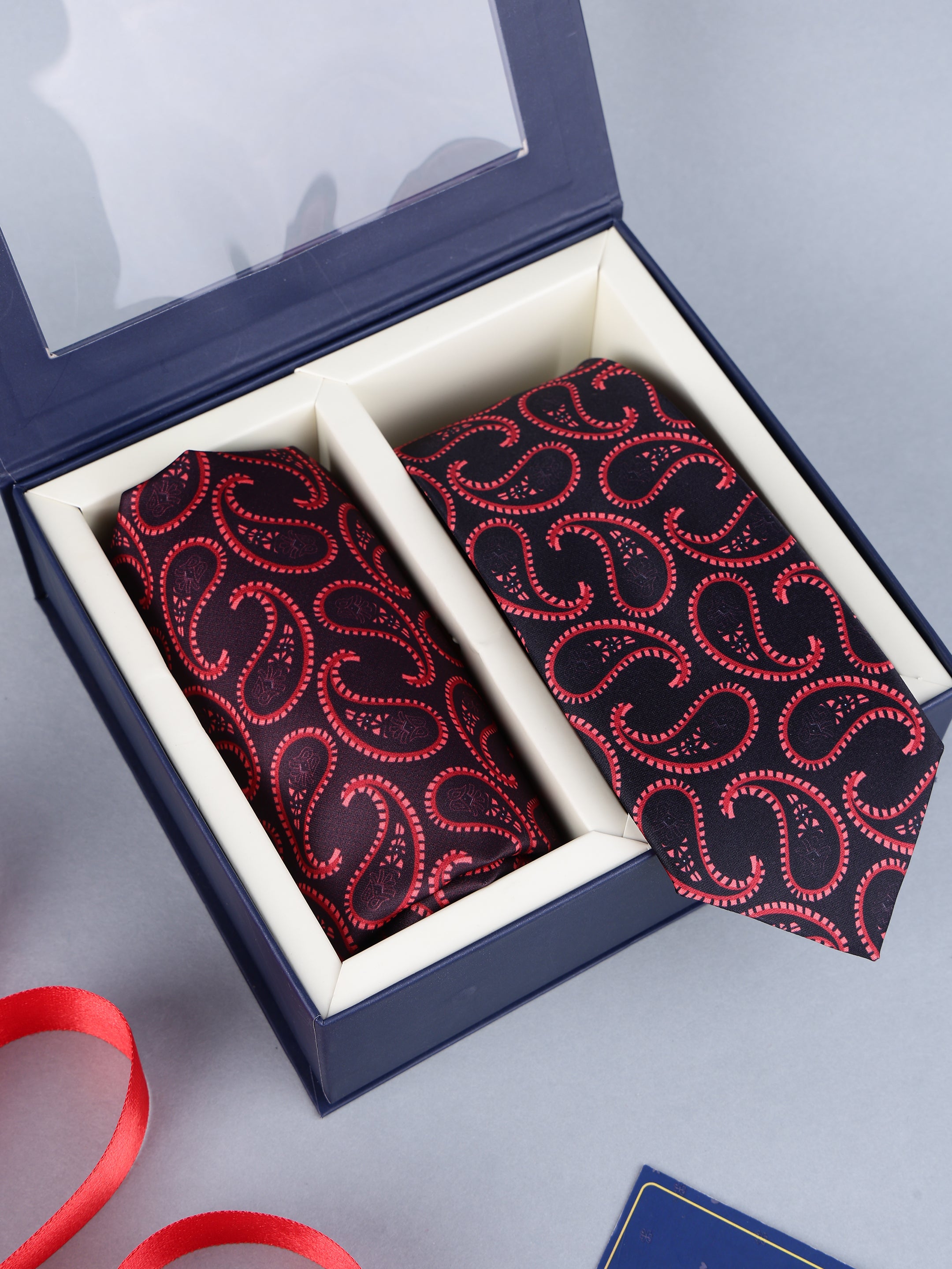 Paisley Necktie & Pocket Square Gift Set