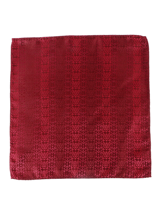 Alvaro Castagnino Men Maroon Colour Silk Accessory Gift Set