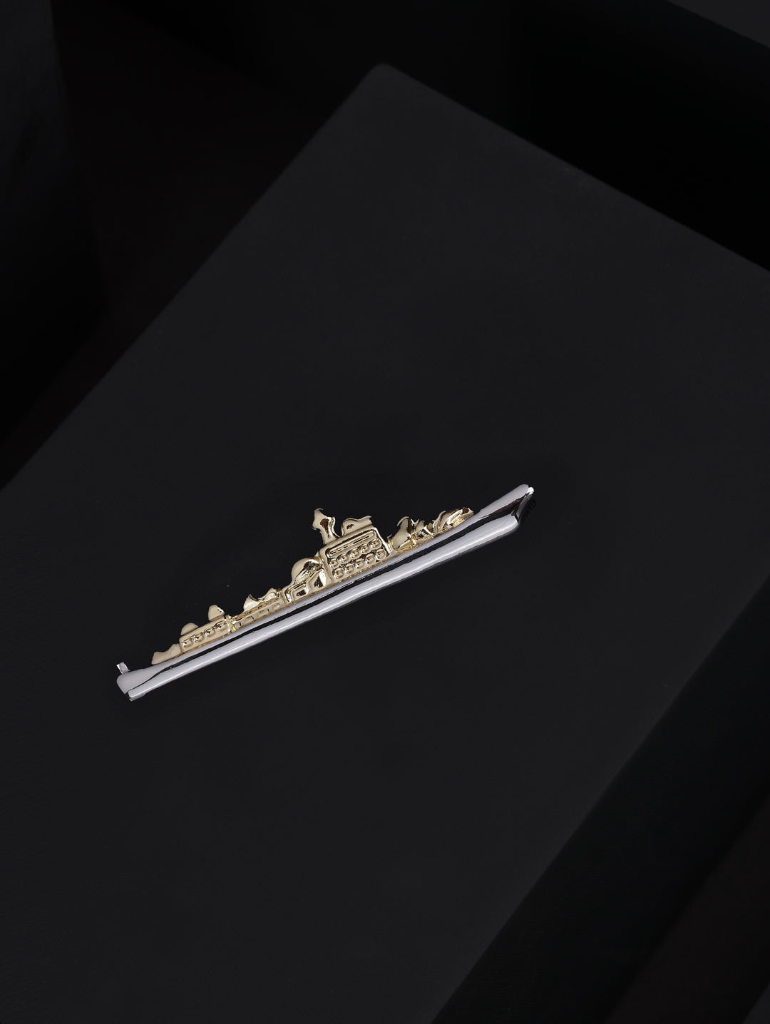 Alvaro Castagnino Men Silver Classic Tie Pin