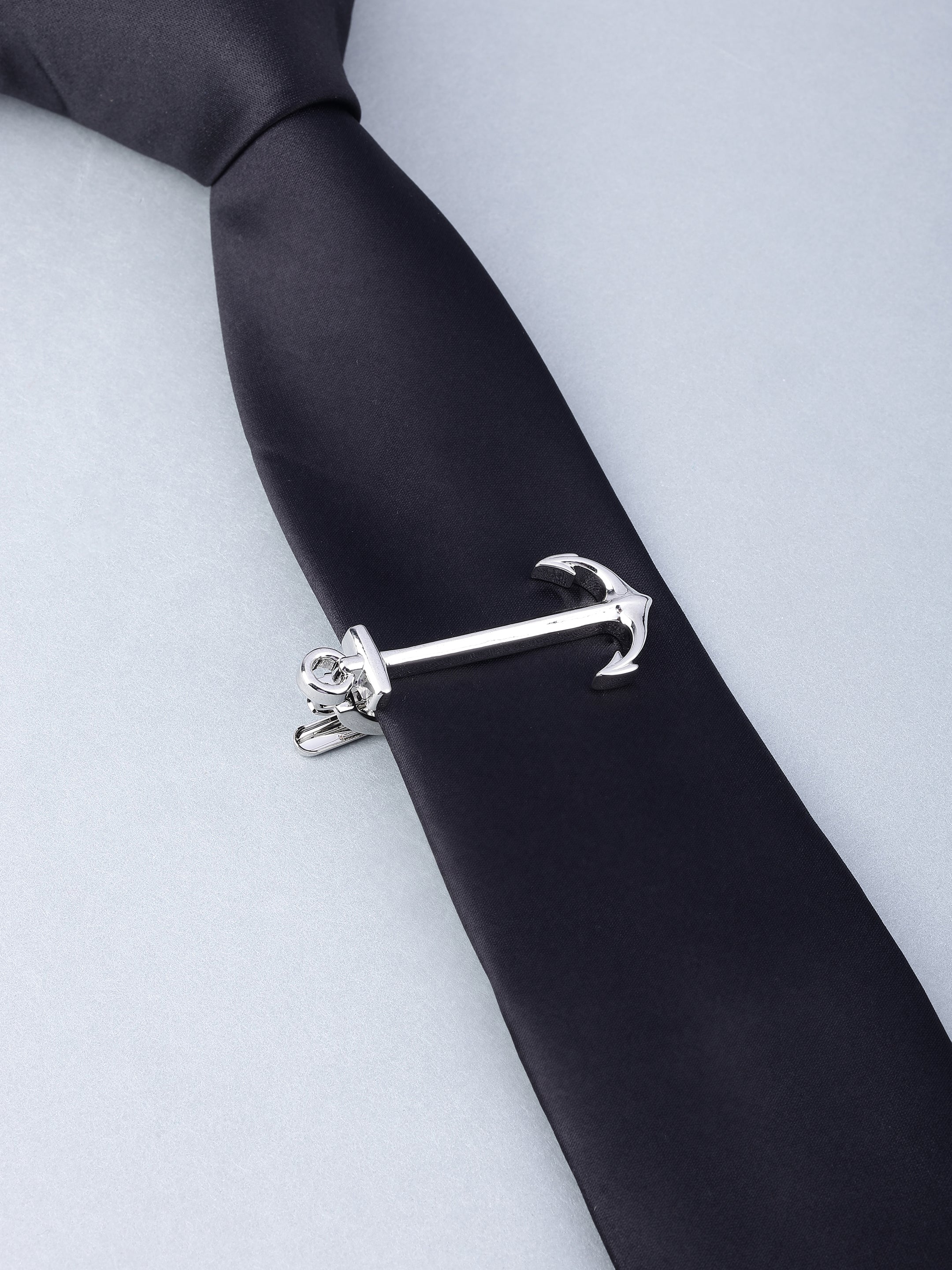 Silver Anchor Tie Pin