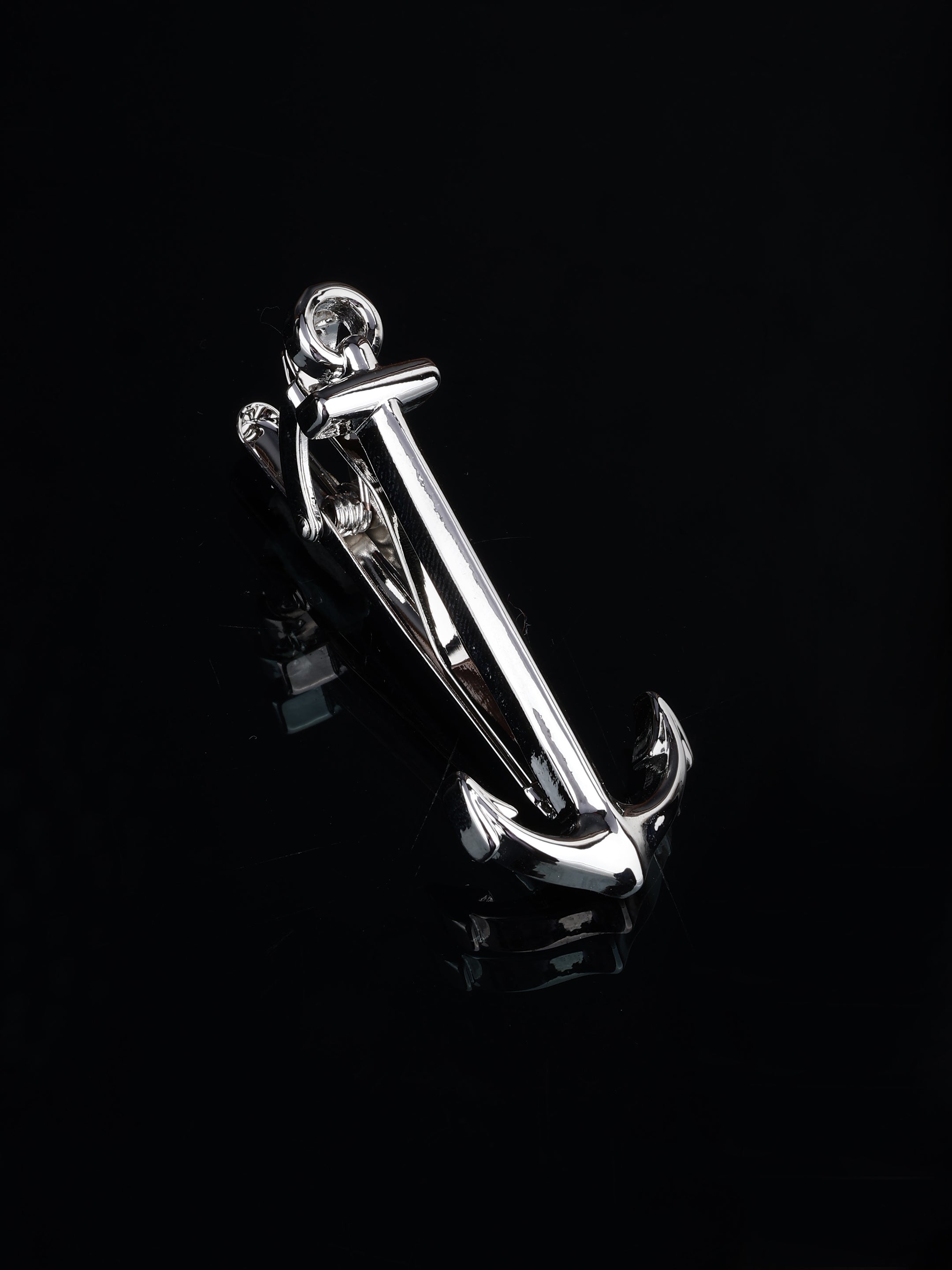 Silver Anchor Tie Pin