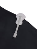Alvaro Castagnino Men Grey Brass Classic Tie Pin