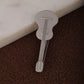 Alvaro Castagnino Men Grey Brass Classic Tie Pin