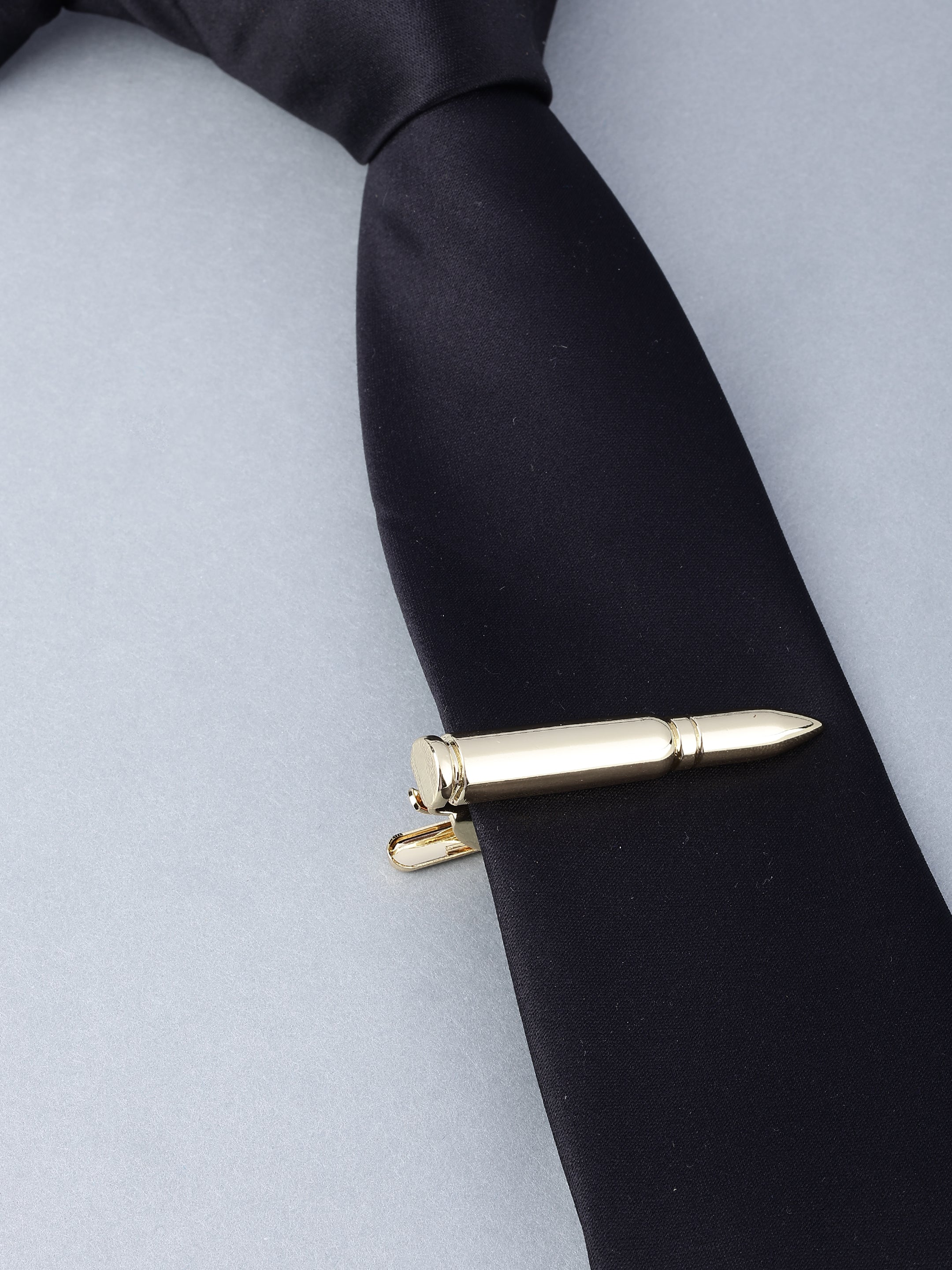 Gold Bullet Novelty Tie Bar