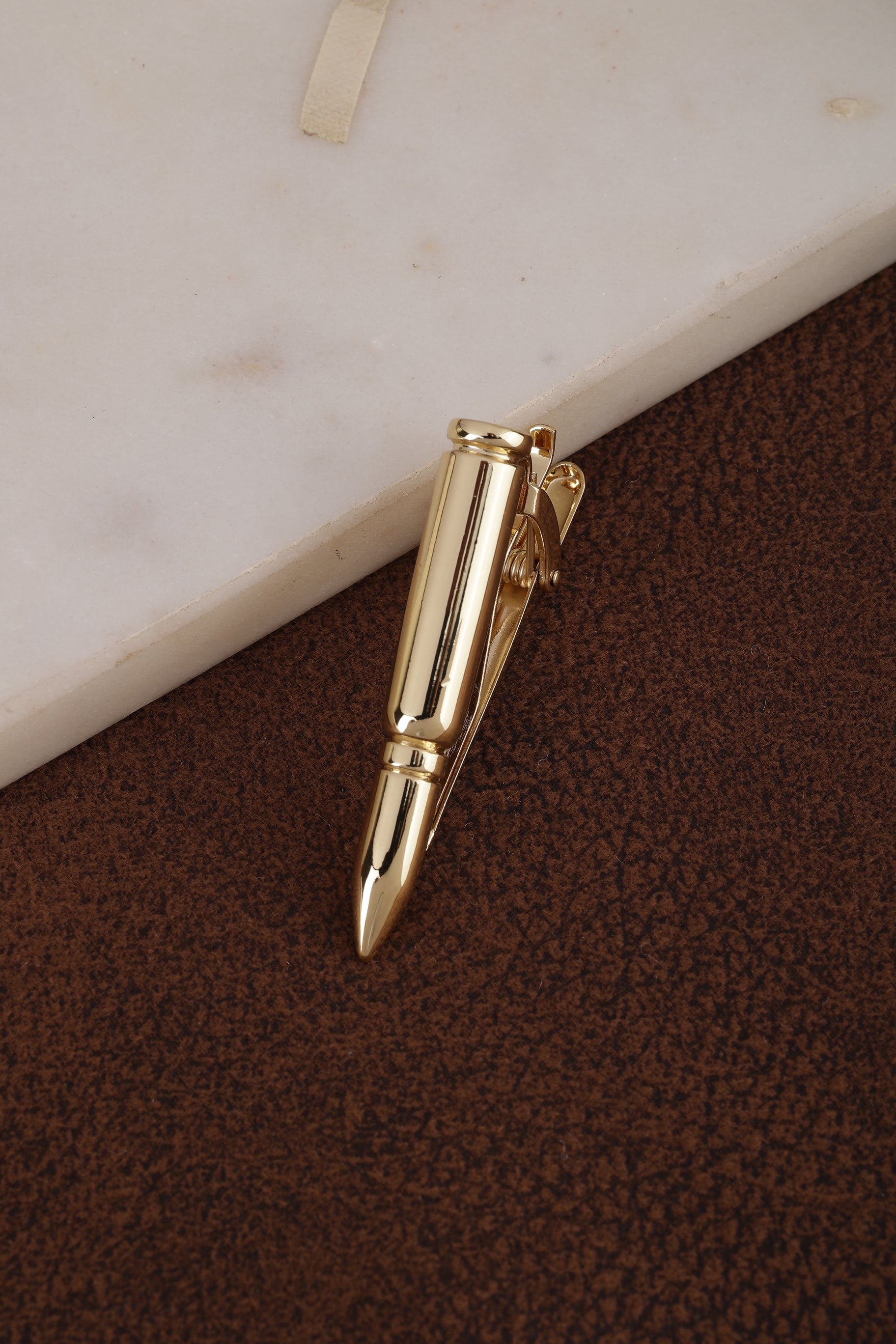 Alvaro Castagnino Men Golden Brass Classic Tie Pin