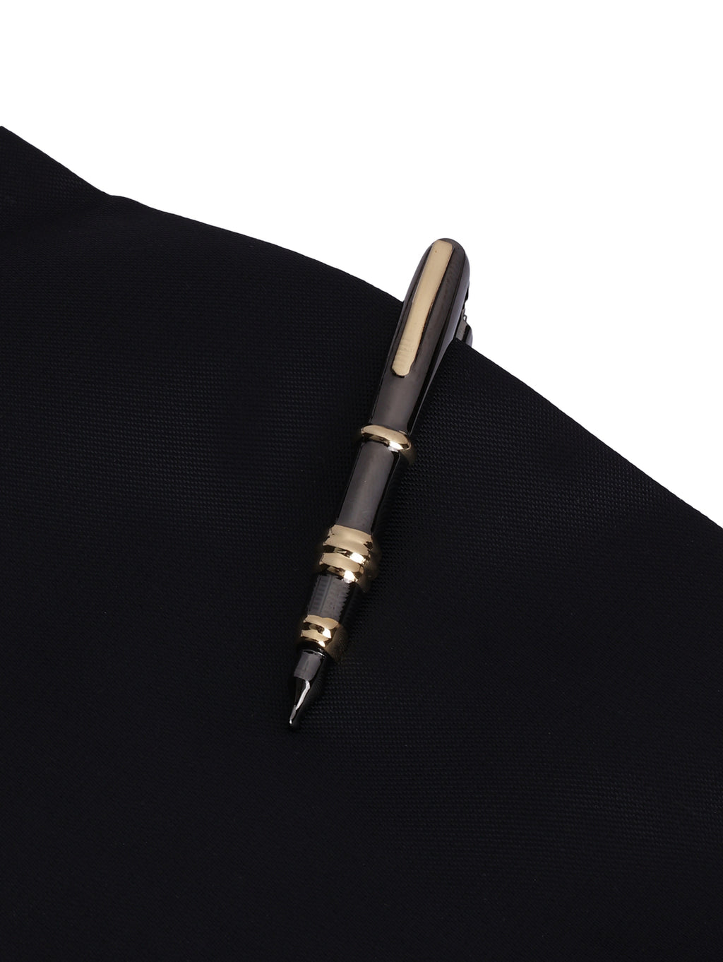 Alvaro Castagnino Men Black & Golden Classic Tie Pin