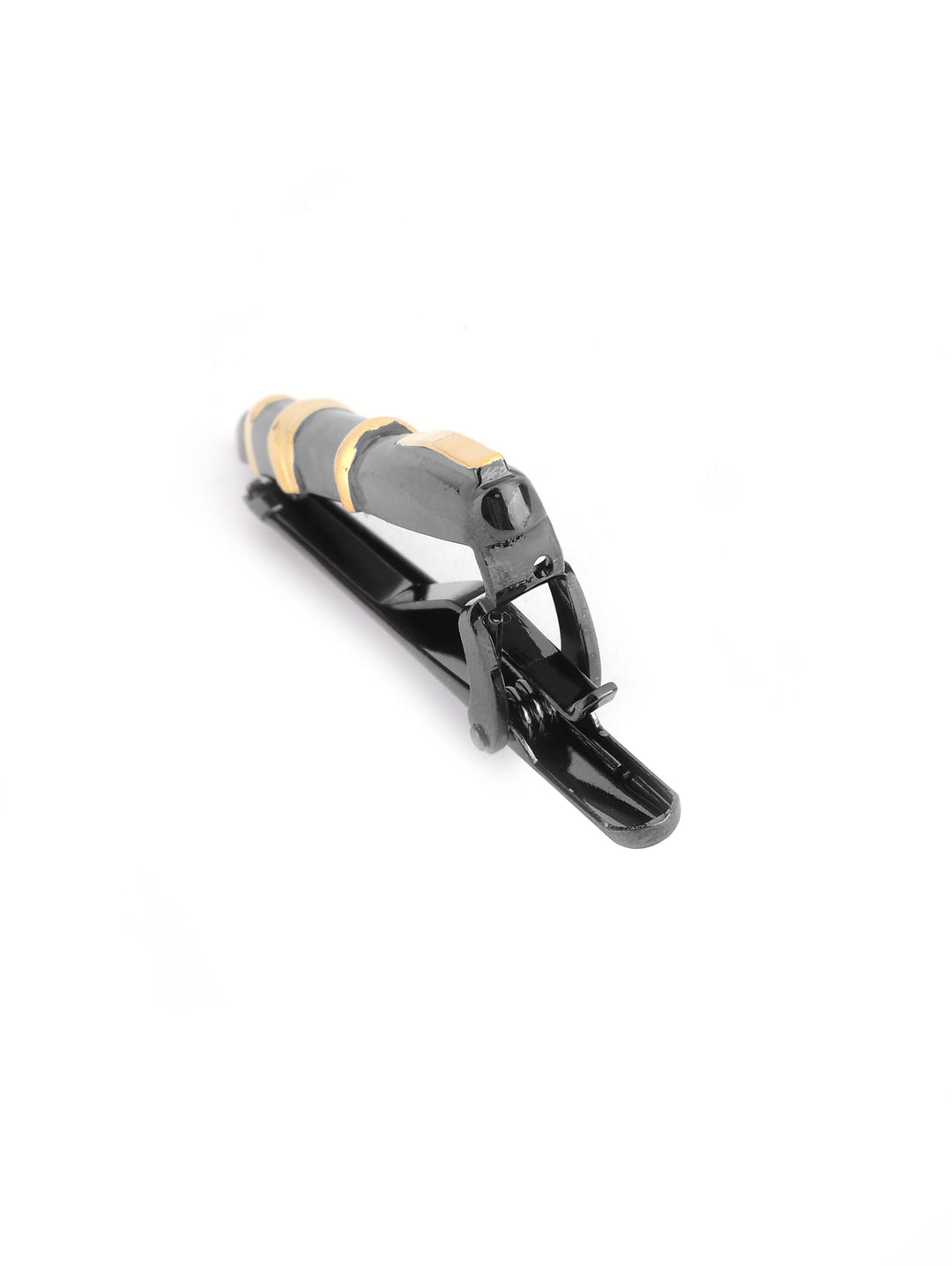 Alvaro Castagnino Men Black & Golden Classic Tie Pin