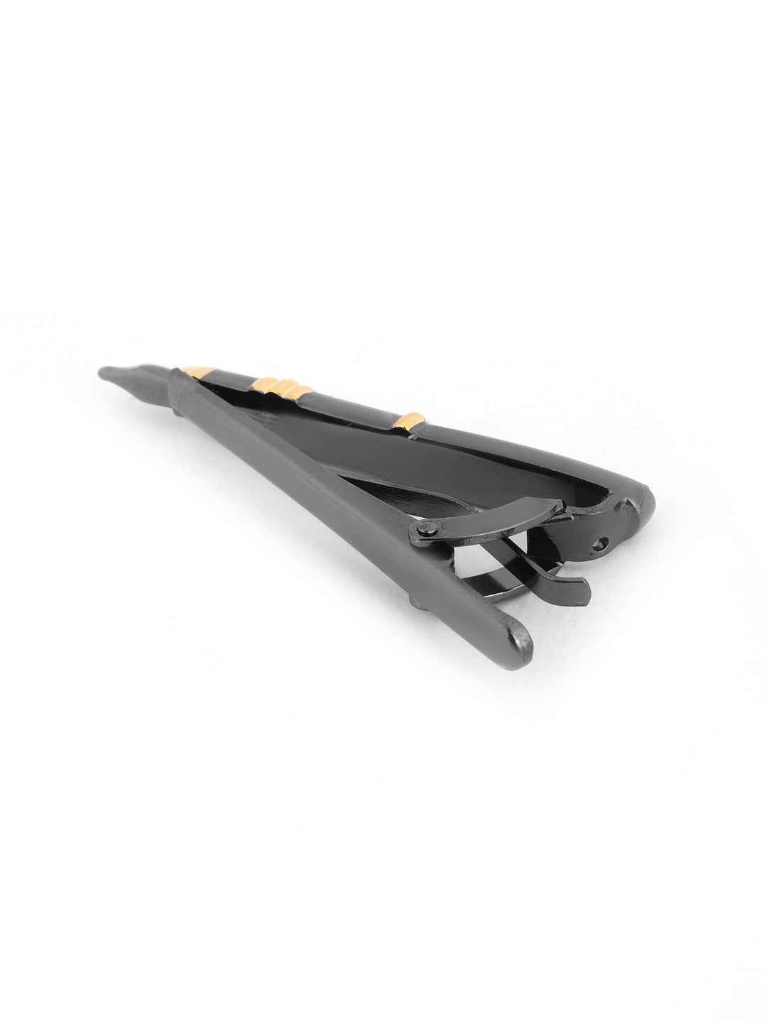Alvaro Castagnino Men Black & Golden Classic Tie Pin