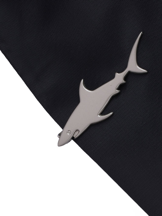 Alvaro Castagnino Men Grey Brass Classic Tie Pin