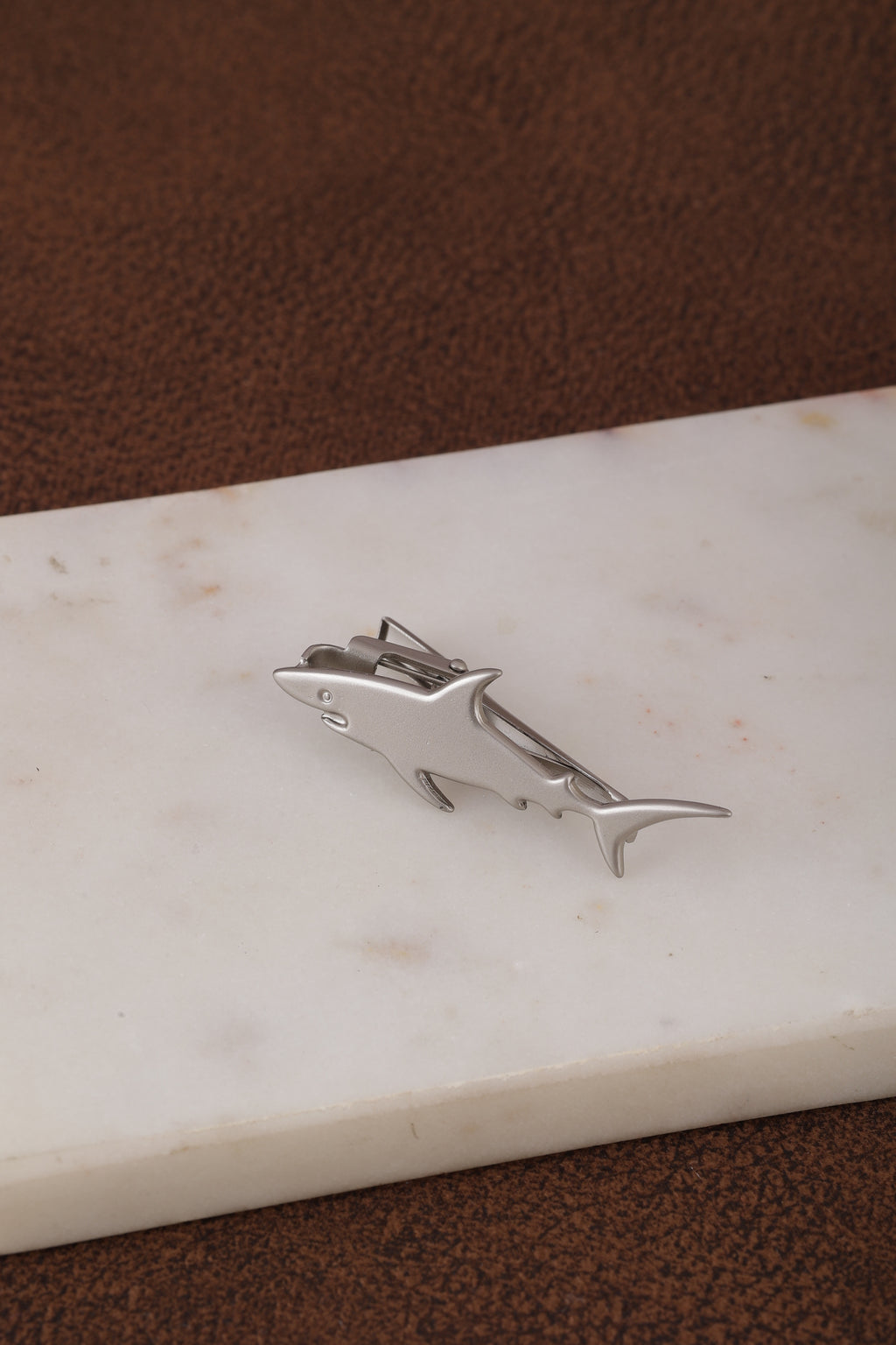 Alvaro Castagnino Men Grey Brass Classic Tie Pin