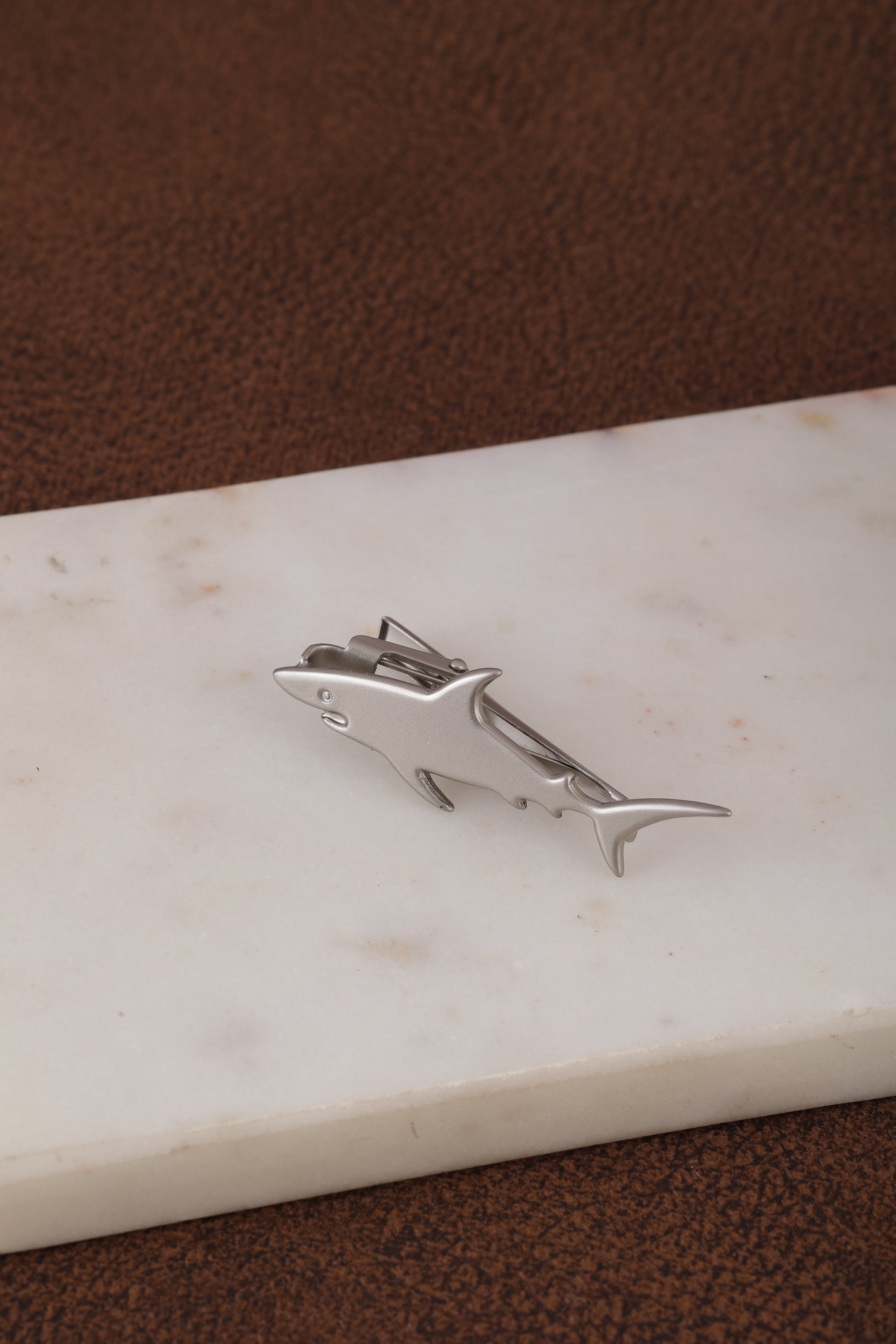 Alvaro Castagnino Men Grey Brass Classic Tie Pin