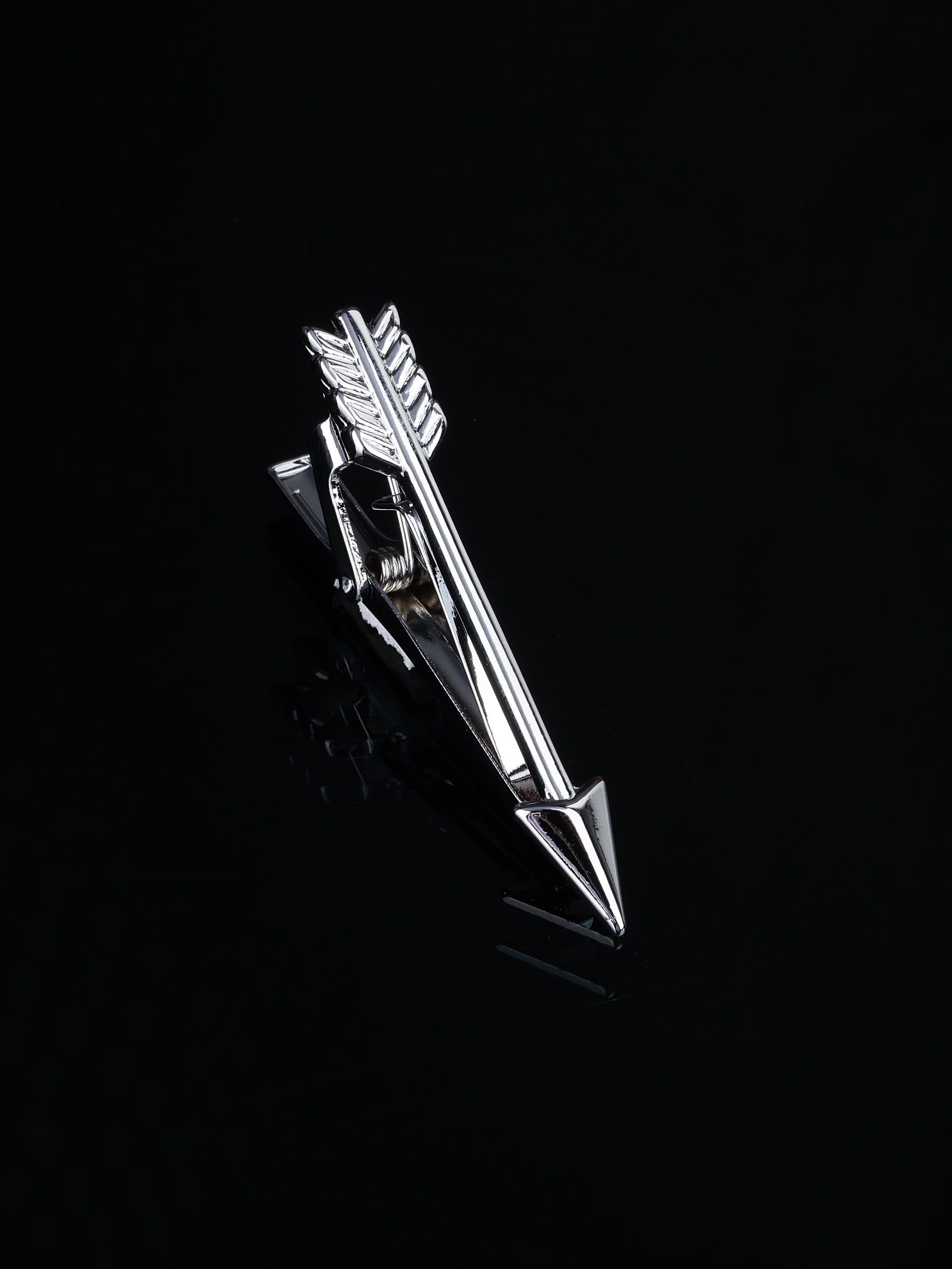 Silver Arrow Shaped Tie Pin