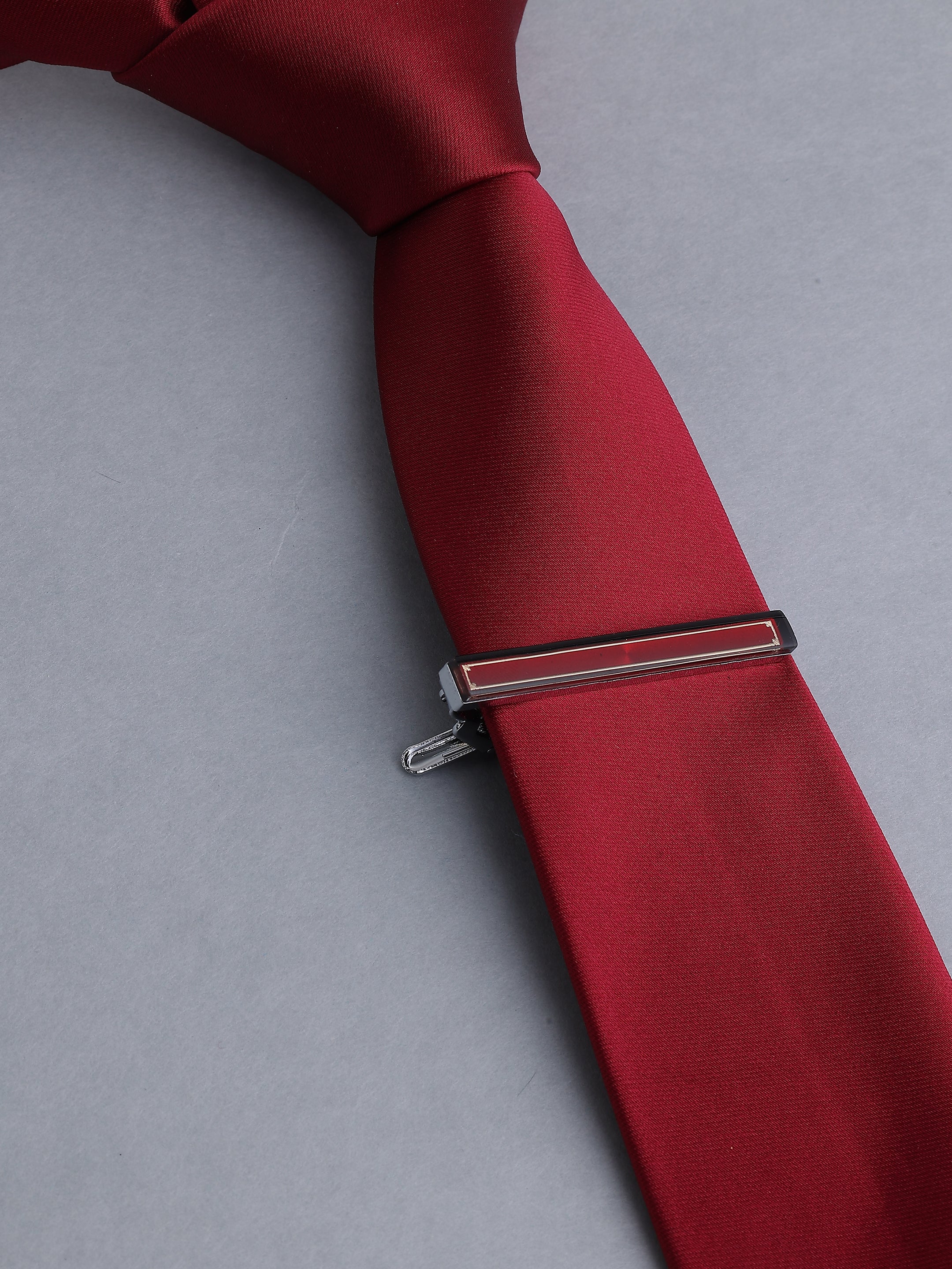 Maroon & Gold Inlay Tie Pin 