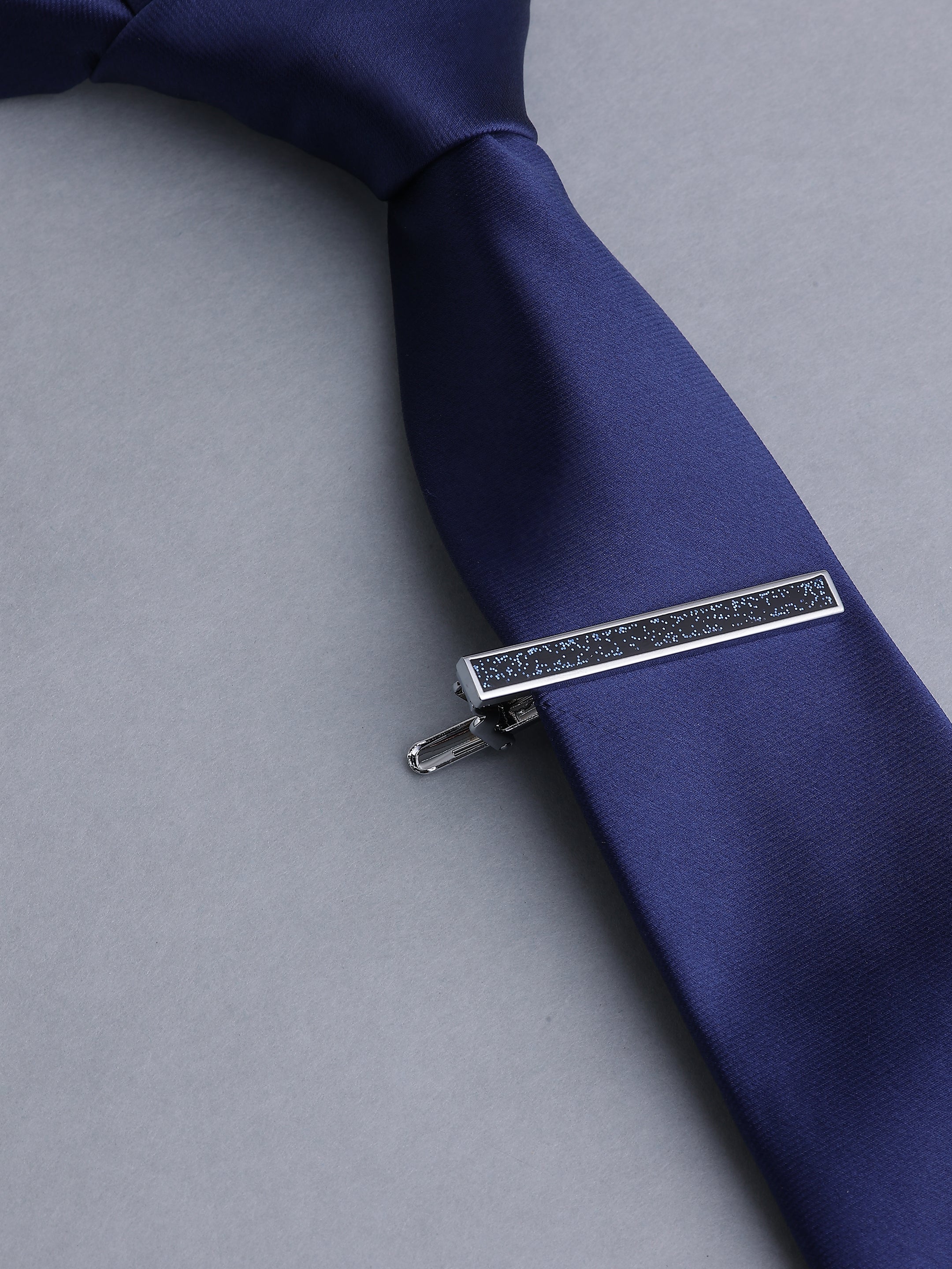 Black & Blue Speckled Galaxy Tie Pin
