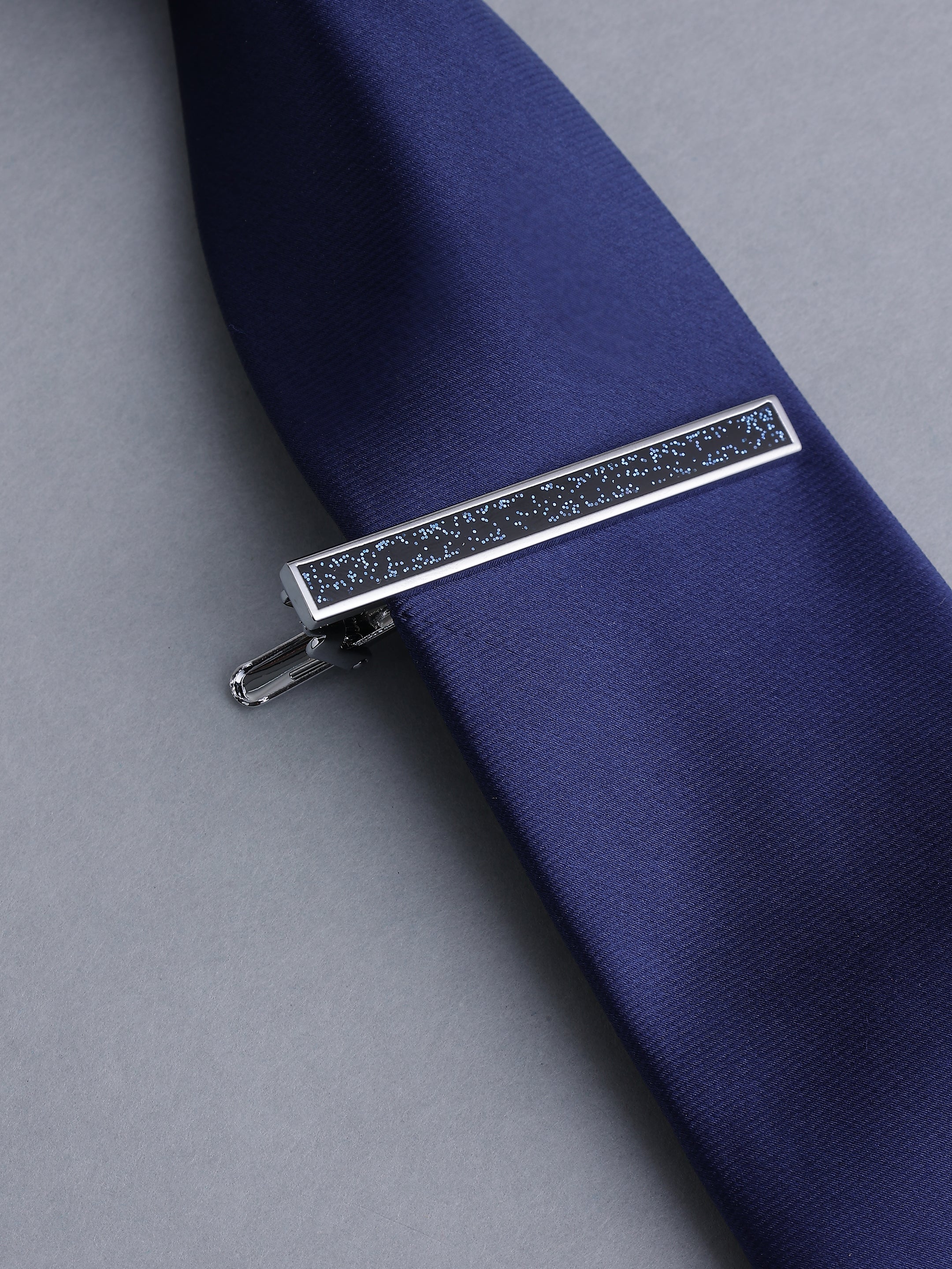 Black & Blue Speckled Galaxy Tie Pin