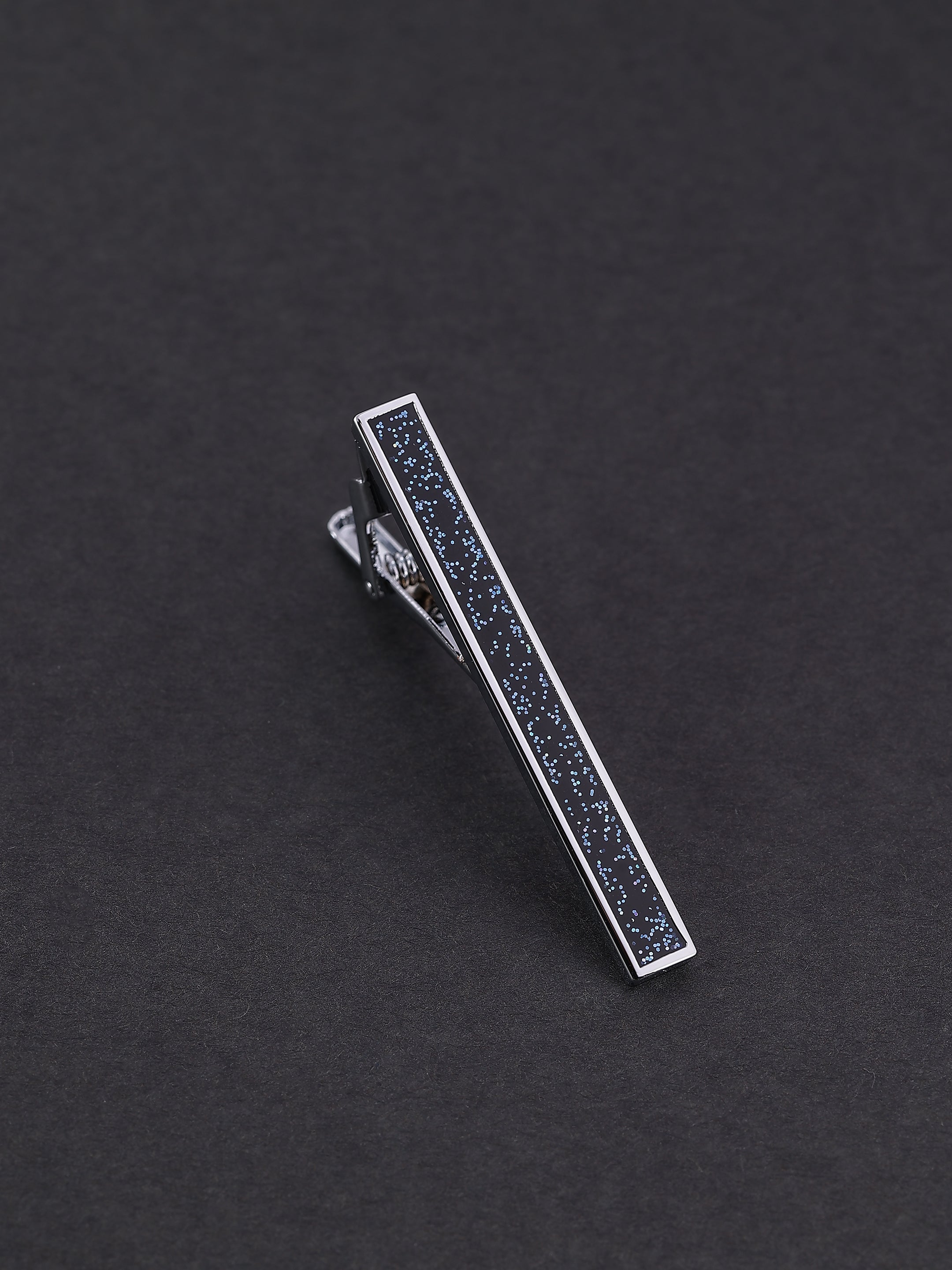 Black & Blue Speckled Galaxy Tie Pin