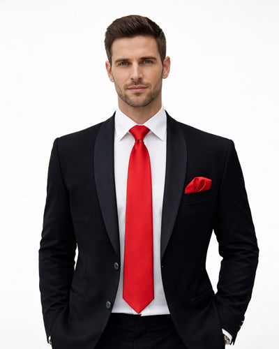 Classic Valentine Red Necktie