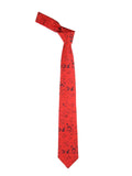 Red Rose Pattern Valentine Necktie