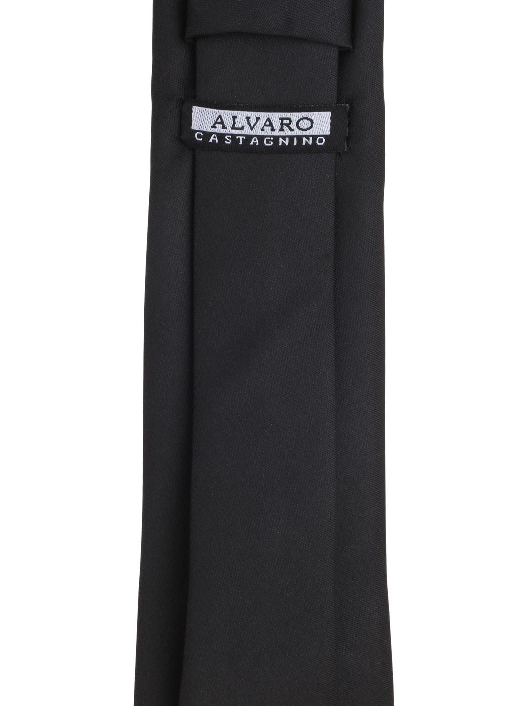 Alvaro Castagnino Men Black Solid Tie