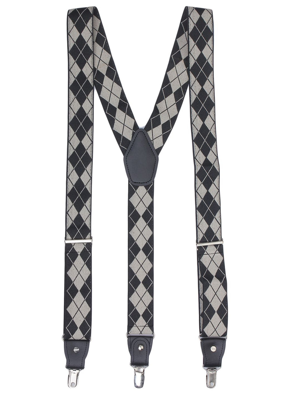 Alvaro Castagnino Men Black & Brown Printed Suspenders