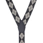 Alvaro Castagnino Men Black & Brown Printed Suspenders