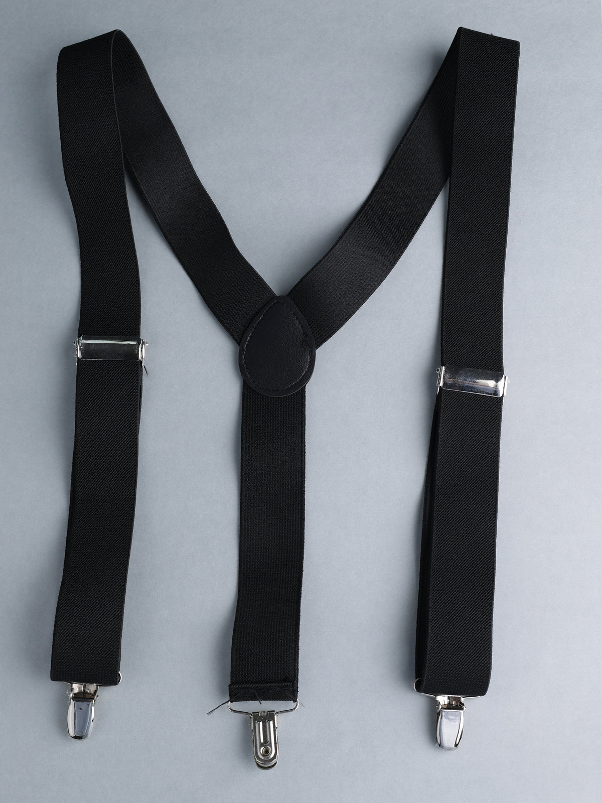 Black Striped Y-Back Suspenders