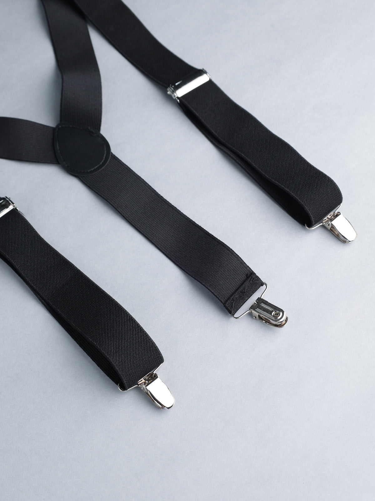 Black Striped Y-Back Suspenders