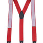 Alvaro Castagnino Men Red & White Printed Suspenders
