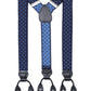 Alvaro Castagnino Men Blue Printed Suspenders