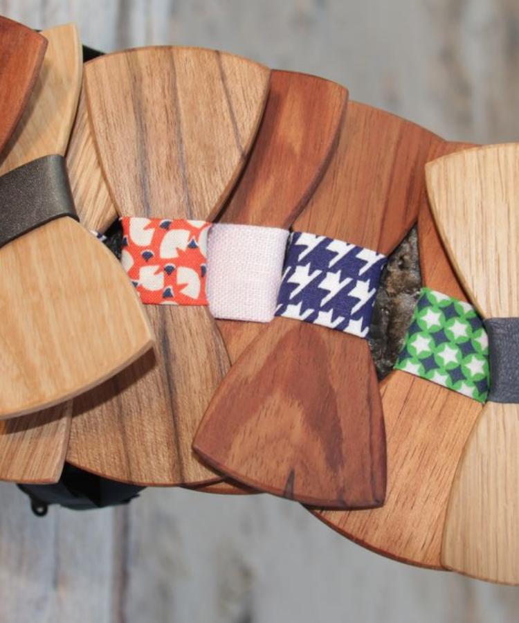 Wooden Bowties