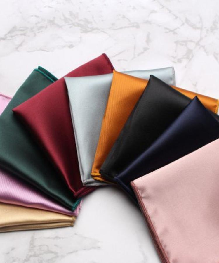 Solid Microfiber Pocket Squares