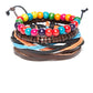 Alvaro Castagnino Men  Multicoloured PU Elasticated Bracelet