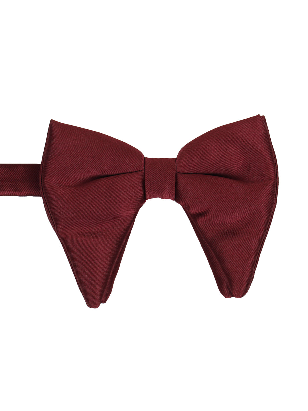 Alvaro Castagnino Men's Maroon Colored Floppy Solid Bow Tie