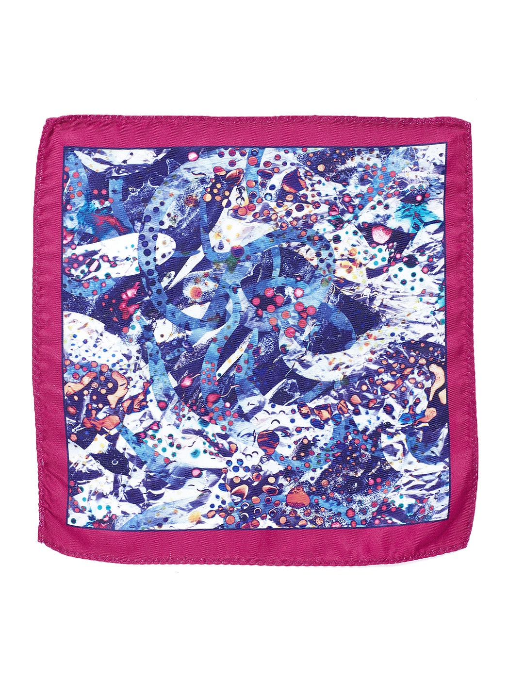 Alvaro Castagnino Multi Colored Microfiber Pocket Square