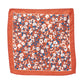 Alvaro Castagnino Rust Colored Microfiber Floral Style Pocket Square